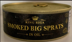 King Riga Big Smoked Sprats In Oil In Can